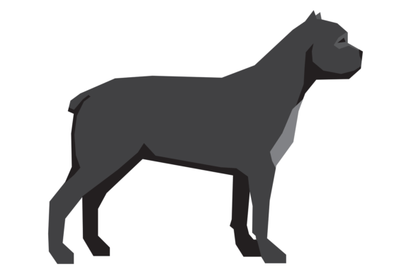 Cane Corso Color Icon Graphics and Illustrations