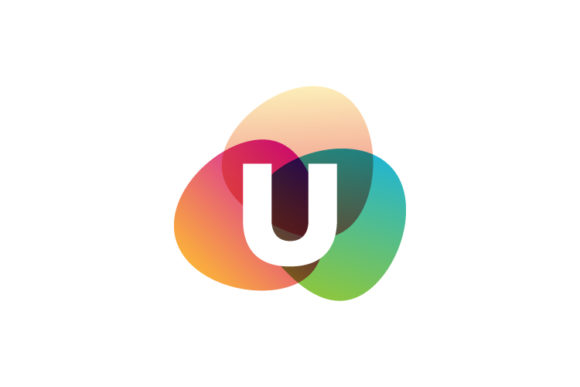 Letter U Retro Color Logo Template Vecto: Graphics & Logos