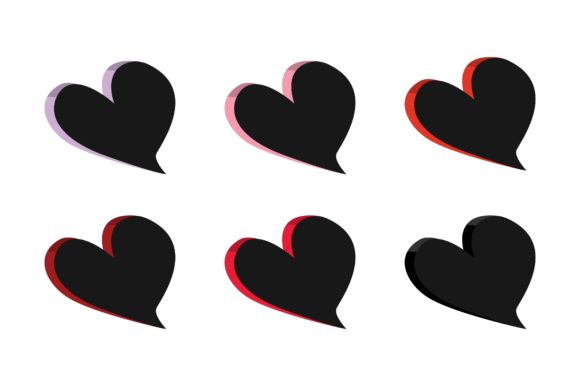 Love Black and Color Graphics for Crafts