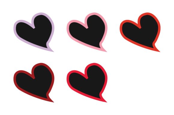 Love Black with Color Line: Graphics for Crafts & Content