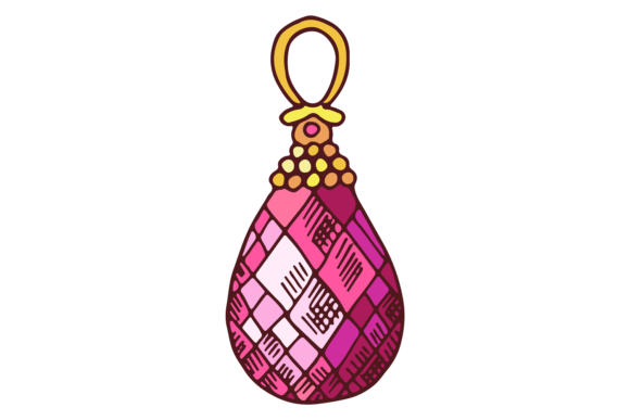 Precious Gemstone Jewelry. Pendant Color Graphics
