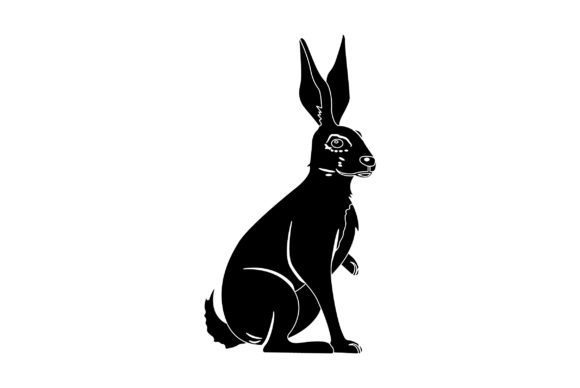 Rabbit Vector Design Solid Color