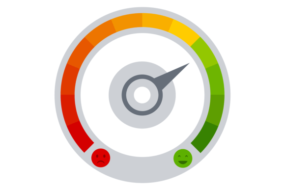 Round Rating Gauge: Graphics for Local Business Branding