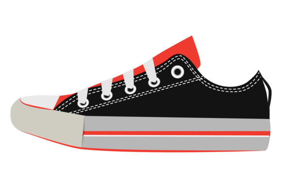 Walking Shoes. Color Sneaker Icon. Graphics & Illustrations